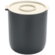 Lixeira Pia 3,5 Litros 19cm Altura Por 16cm Diâmetro Com Tampa Branca